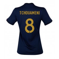 Frankrike Aurelien Tchouameni #8 Hemmatröja Dam VM 2022 Kortärmad
